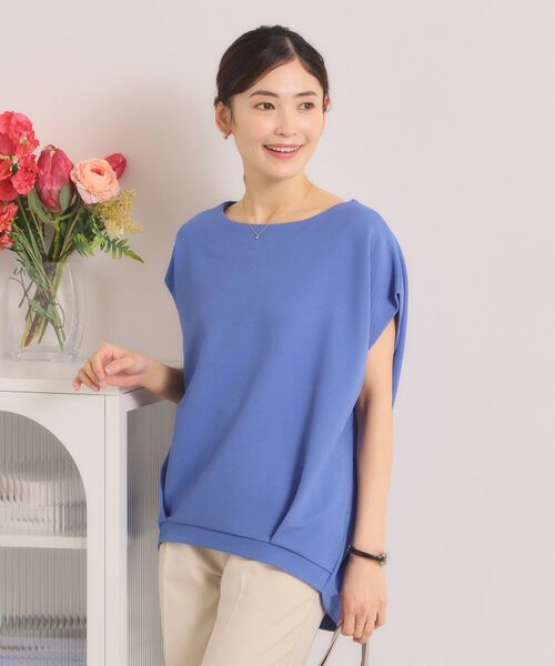 ITS'DEMO / イッツデモ カットソー | カットカルゼプルオーバー（ブルー(092)）