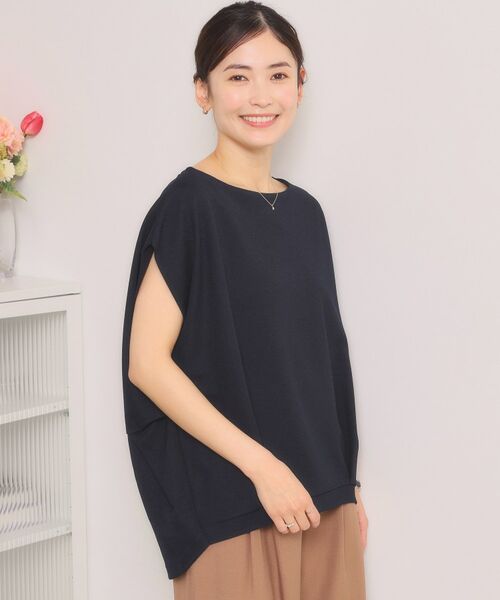 ITS'DEMO / イッツデモ カットソー | カットカルゼプルオーバー（ネイビー(094)）