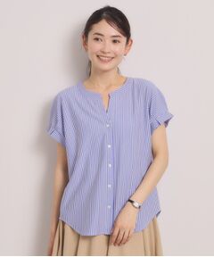 ITS'DEMO / イッツデモ カットソー | カットサッカー前開きトップス