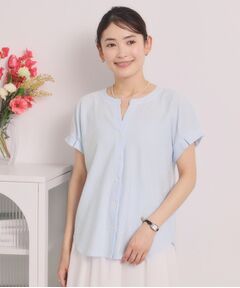 ITS'DEMO / イッツデモ カットソー | カットサッカー前開きトップス