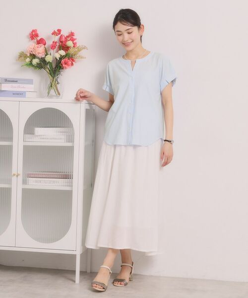 ITS'DEMO / イッツデモ カットソー | カットサッカー前開きトップス | 詳細11