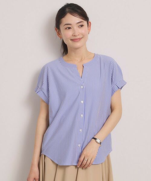 ITS'DEMO / イッツデモ カットソー | カットサッカー前開きトップス | 詳細13