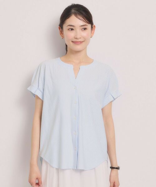 ITS'DEMO / イッツデモ カットソー | カットサッカー前開きトップス | 詳細17