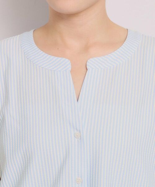 ITS'DEMO / イッツデモ カットソー | カットサッカー前開きトップス | 詳細20