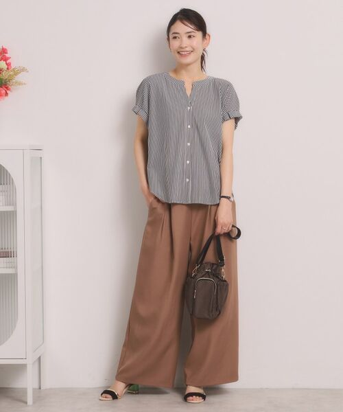 ITS'DEMO / イッツデモ カットソー | カットサッカー前開きトップス | 詳細3