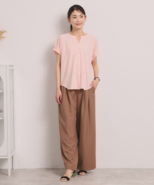 ITS'DEMO / イッツデモ カットソー | カットサッカー前開きトップス | 詳細6