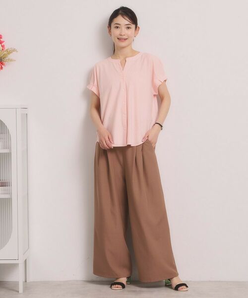 ITS'DEMO / イッツデモ カットソー | カットサッカー前開きトップス | 詳細7