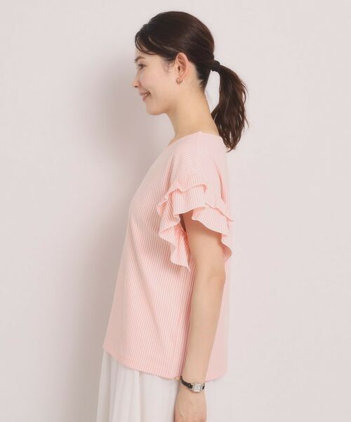 ITS'DEMO / イッツデモ カットソー | カットサッカー袖フリルトップス | 詳細18