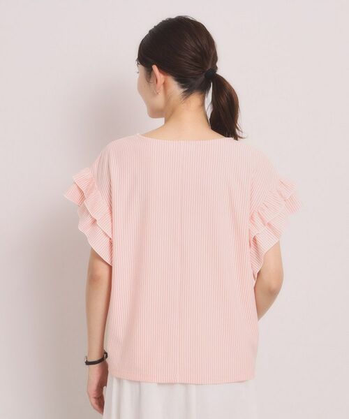 ITS'DEMO / イッツデモ カットソー | カットサッカー袖フリルトップス | 詳細19