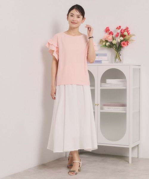 ITS'DEMO / イッツデモ カットソー | カットサッカー袖フリルトップス | 詳細7