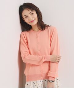 ITS'DEMO / イッツデモ カーディガン・ボレロ | 【UVカット／毛玉防止／手洗い可】クルーネックニットカーディガン