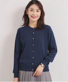 ITS'DEMO / イッツデモ カーディガン・ボレロ | 【UVカット／毛玉防止／手洗い可】クルーネックニットカーディガン