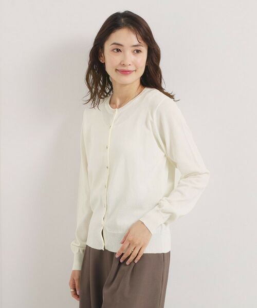 ITS'DEMO / イッツデモ カーディガン・ボレロ | 【UVカット／毛玉防止／手洗い可】クルーネックニットカーディガン | 詳細2