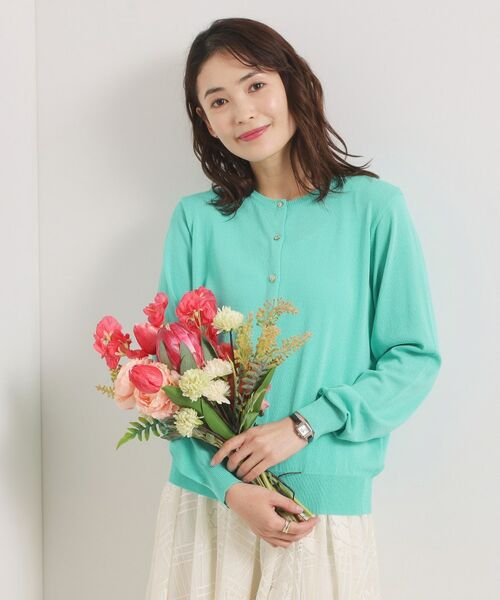 ITS'DEMO / イッツデモ カーディガン・ボレロ | 【UVカット／毛玉防止／手洗い可】クルーネックニットカーディガン | 詳細5