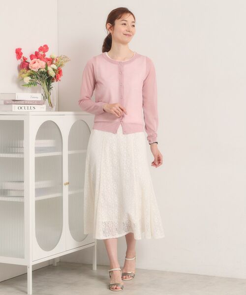 ITS'DEMO / イッツデモ カーディガン・ボレロ | 【手洗い可】ラメニットクルーネックカーディガン | 詳細12