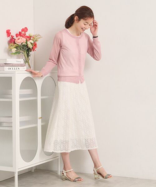 ITS'DEMO / イッツデモ カーディガン・ボレロ | 【手洗い可】ラメニットクルーネックカーディガン | 詳細13