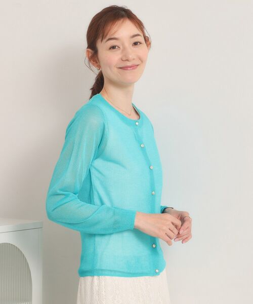 ITS'DEMO / イッツデモ カーディガン・ボレロ | 【手洗い可】ラメニットクルーネックカーディガン | 詳細19