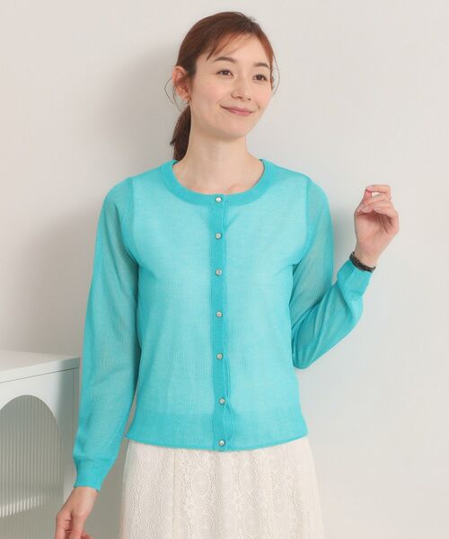 ITS'DEMO / イッツデモ カーディガン・ボレロ | 【手洗い可】ラメニットクルーネックカーディガン | 詳細23