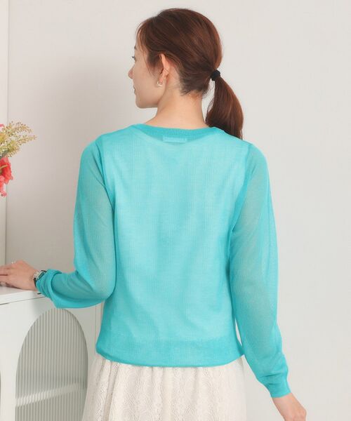 ITS'DEMO / イッツデモ カーディガン・ボレロ | 【手洗い可】ラメニットクルーネックカーディガン | 詳細25