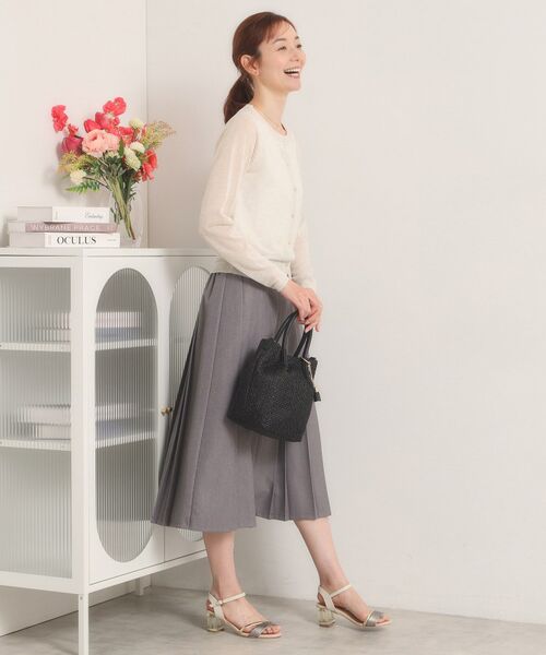 ITS'DEMO / イッツデモ カーディガン・ボレロ | 【手洗い可】ラメニットクルーネックカーディガン | 詳細5