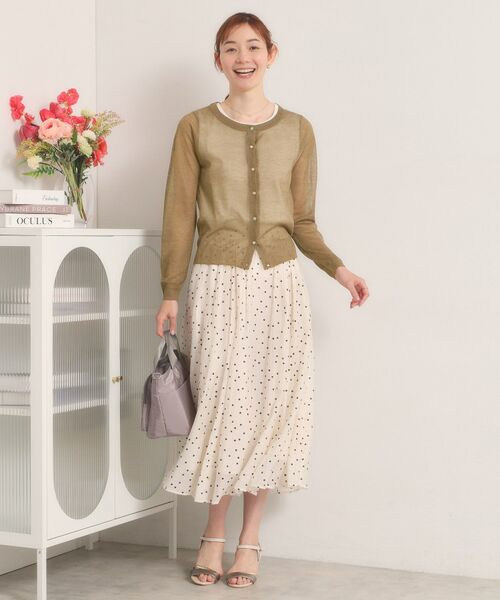 ITS'DEMO / イッツデモ カーディガン・ボレロ | 【手洗い可】ラメニットクルーネックカーディガン | 詳細9