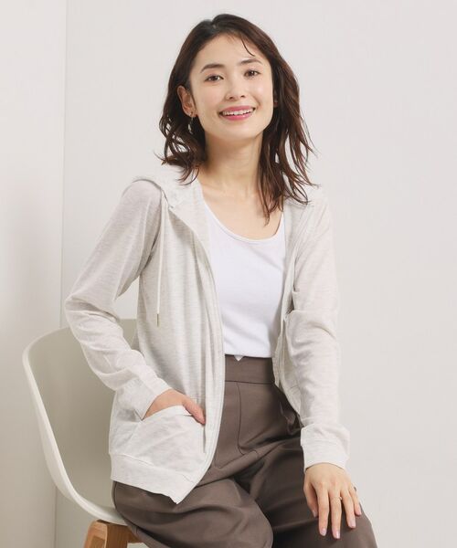 ITS'DEMO / イッツデモ パーカー | 【手洗い可】UVカットパーカ（ライトグレー(011)）