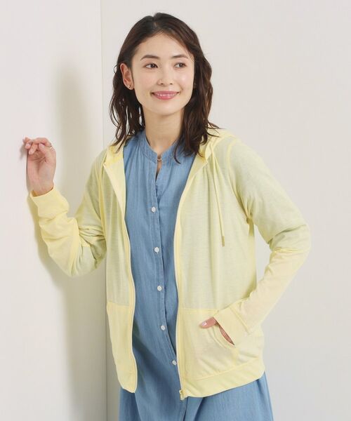 ITS'DEMO / イッツデモ パーカー | 【手洗い可】UVカットパーカ（ライトイエロー(030)）