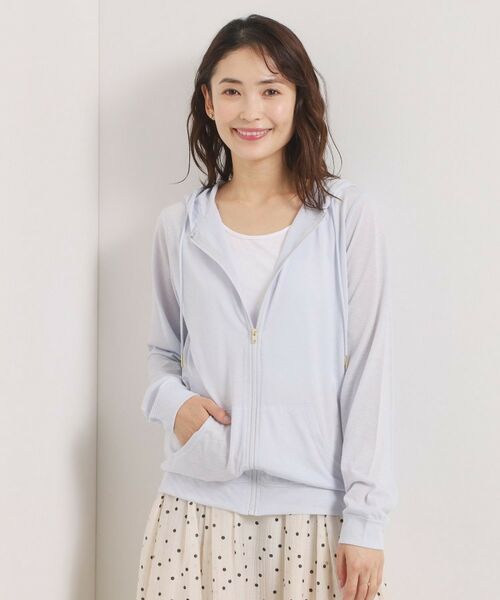 ITS'DEMO / イッツデモ パーカー | 【手洗い可】UVカットパーカ（サックスブルー(090)）