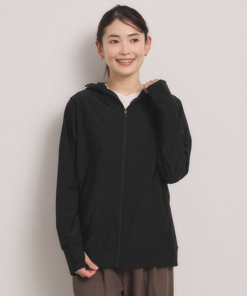 ITS'DEMO / イッツデモ パーカー | 【遮熱／UVケア／接触冷感／吸水速乾】本気のUV対策多機能パーカー（ブラック(019)）