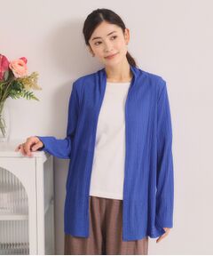 ITS'DEMO / イッツデモ カーディガン・ボレロ | シアーテレコ着流しカーディガン