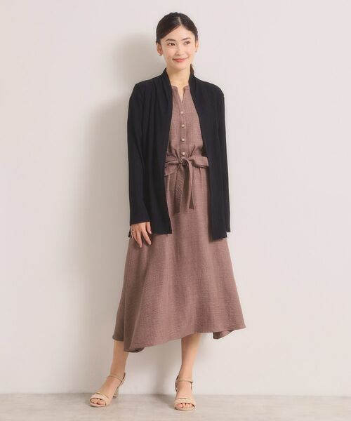 ITS'DEMO / イッツデモ カーディガン・ボレロ | シアーテレコ着流しカーディガン | 詳細10