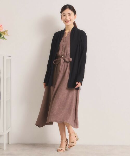 ITS'DEMO / イッツデモ カーディガン・ボレロ | シアーテレコ着流しカーディガン | 詳細11