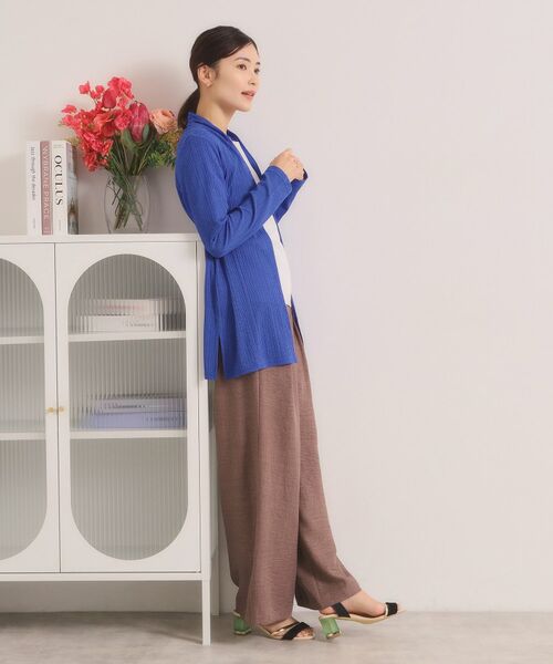 ITS'DEMO / イッツデモ カーディガン・ボレロ | シアーテレコ着流しカーディガン | 詳細15