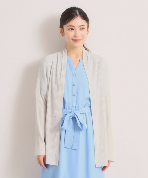 ITS'DEMO / イッツデモ カーディガン・ボレロ | シアーテレコ着流しカーディガン | 詳細17