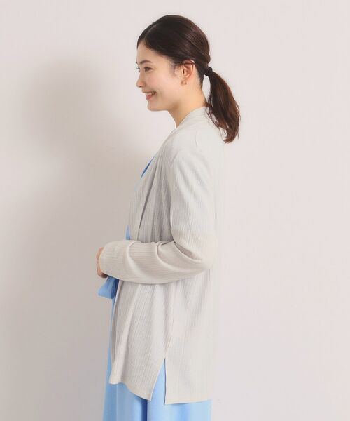 ITS'DEMO / イッツデモ カーディガン・ボレロ | シアーテレコ着流しカーディガン | 詳細18