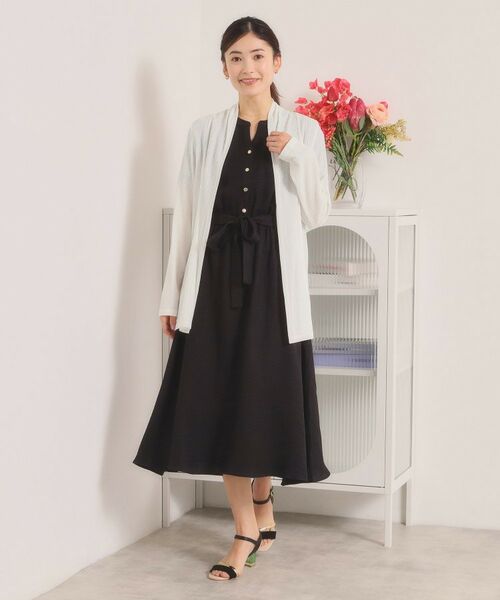 ITS'DEMO / イッツデモ カーディガン・ボレロ | シアーテレコ着流しカーディガン | 詳細2