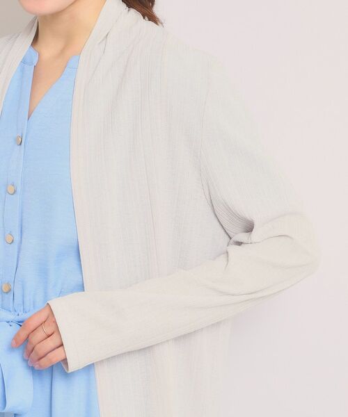 ITS'DEMO / イッツデモ カーディガン・ボレロ | シアーテレコ着流しカーディガン | 詳細21