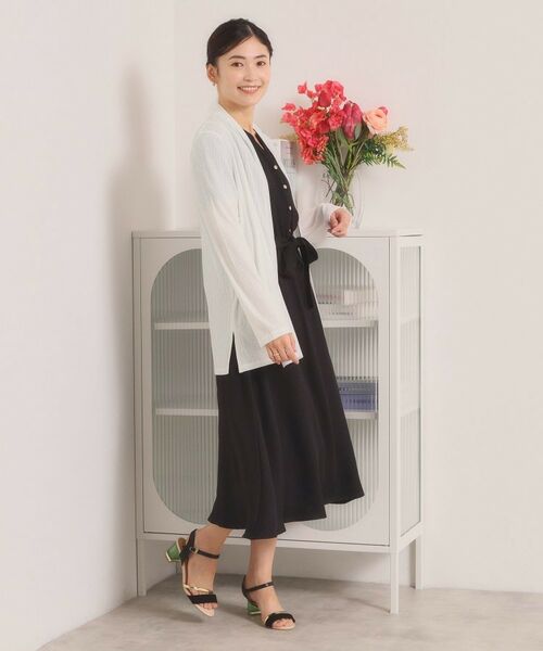 ITS'DEMO / イッツデモ カーディガン・ボレロ | シアーテレコ着流しカーディガン | 詳細3