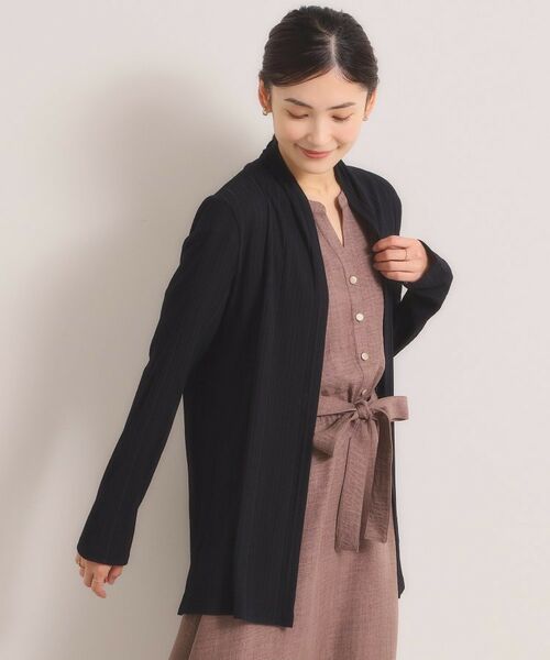 ITS'DEMO / イッツデモ カーディガン・ボレロ | シアーテレコ着流しカーディガン | 詳細9