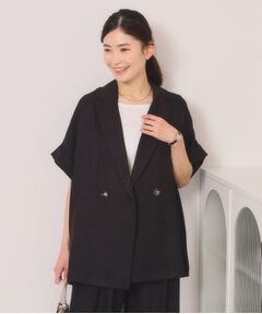 ITS'DEMO / イッツデモ テーラードジャケット | 【UVケア／接触冷感／吸水速乾／洗濯機OK】柔らかリネンライクジャケット