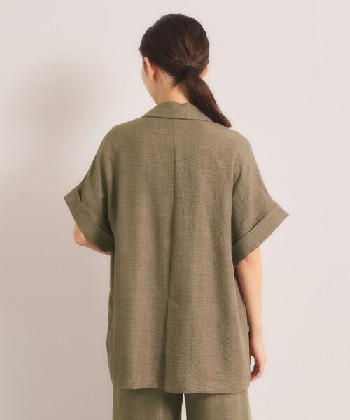 ITS'DEMO / イッツデモ テーラードジャケット | 【UVケア／接触冷感／吸水速乾／洗濯機OK】柔らかリネンライクジャケット | 詳細11