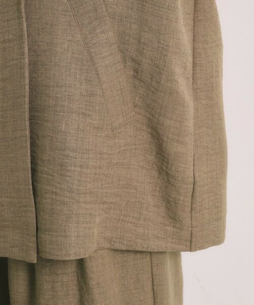 ITS'DEMO / イッツデモ テーラードジャケット | 【UVケア／接触冷感／吸水速乾／洗濯機OK】柔らかリネンライクジャケット | 詳細14