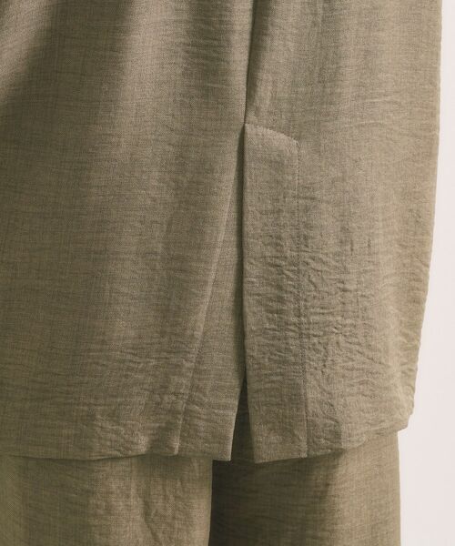 ITS'DEMO / イッツデモ テーラードジャケット | 【UVケア／接触冷感／吸水速乾／洗濯機OK】柔らかリネンライクジャケット | 詳細15