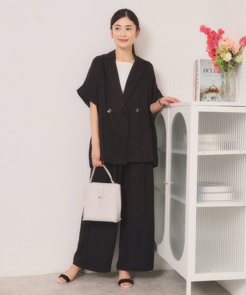 ITS'DEMO / イッツデモ テーラードジャケット | 【UVケア／接触冷感／吸水速乾／洗濯機OK】柔らかリネンライクジャケット | 詳細2