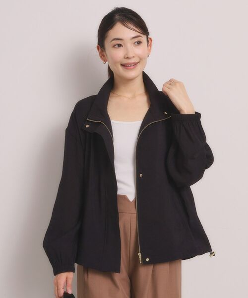 ITS'DEMO / イッツデモ レザーブルゾン・ジャケット | シアースタンドブルゾン（ブラック(019)）