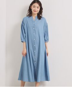 ITS'DEMO / イッツデモ ロング・マキシ丈ワンピース | 【洗濯機OK】シアーデニムワンピース