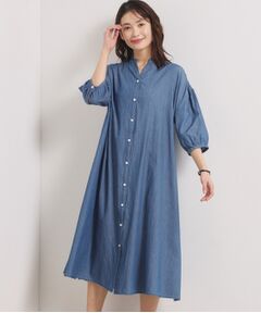 ITS'DEMO / イッツデモ ロング・マキシ丈ワンピース | 【洗濯機OK】シアーデニムワンピース