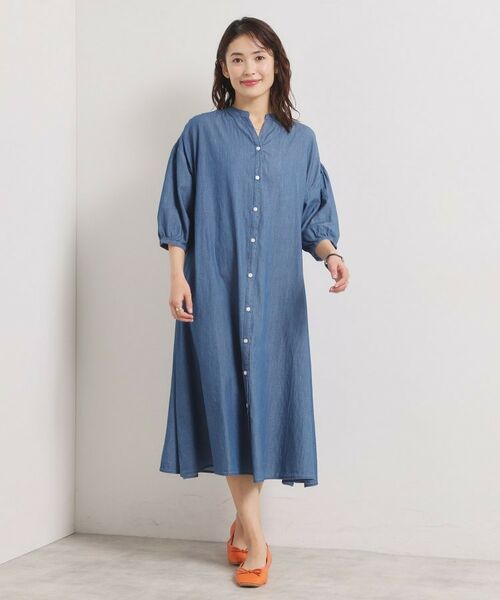 ITS'DEMO / イッツデモ ロング・マキシ丈ワンピース | 【洗濯機OK】シアーデニムワンピース | 詳細11