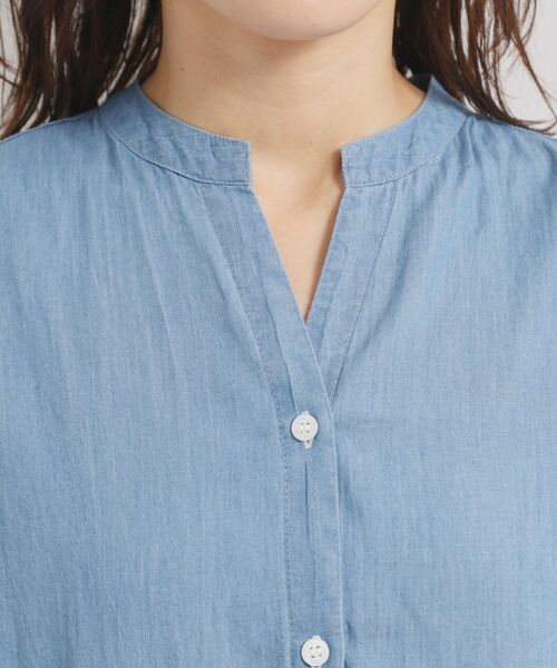 ITS'DEMO / イッツデモ ロング・マキシ丈ワンピース | 【洗濯機OK】シアーデニムワンピース | 詳細16