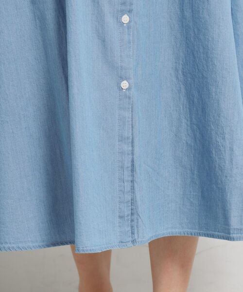 ITS'DEMO / イッツデモ ロング・マキシ丈ワンピース | 【洗濯機OK】シアーデニムワンピース | 詳細19